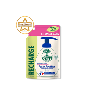 Recharge crème lavante mains Peaux sensibles 300 mL
