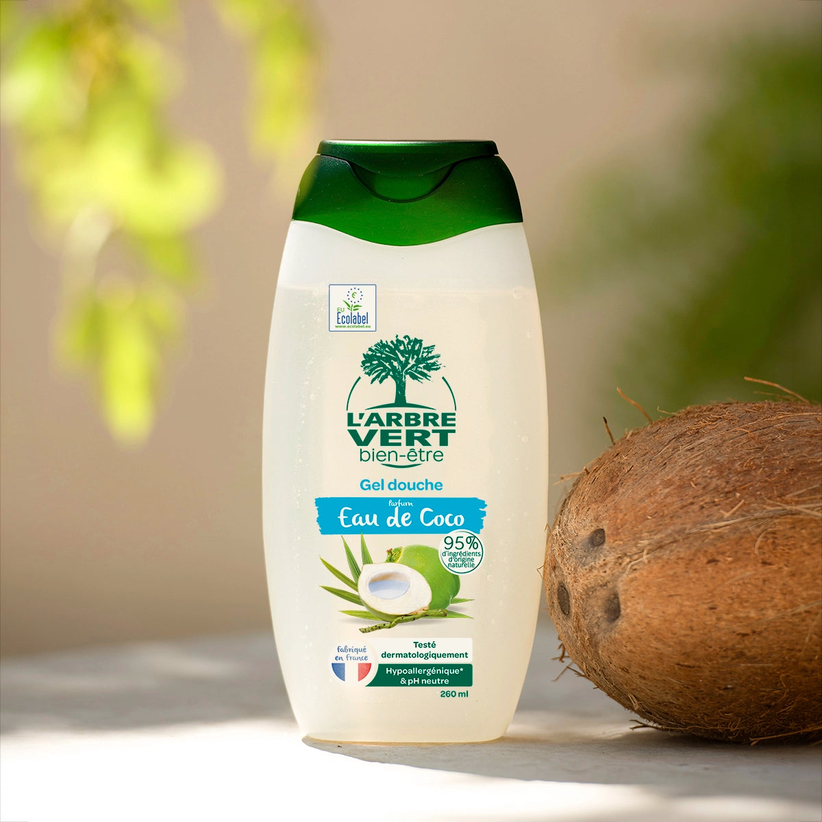 Gel douche Parfum Eau de coco 260 mL