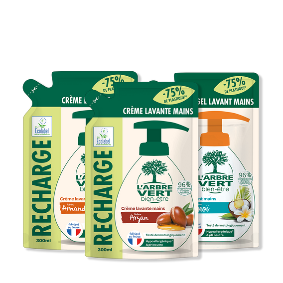 Pack Découverte Recharges Lavants Mains