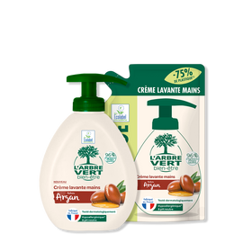 Pack crème lavante et recharge mains Argan 2 x 300 mL