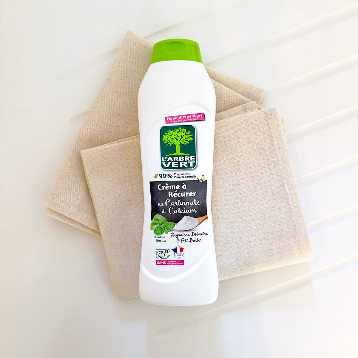 Crème à récurer Menthe basilic 500 mL