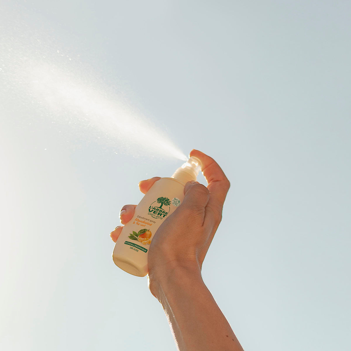 Déodorant spray Parfum Mandarine & Thé vert 75 mL