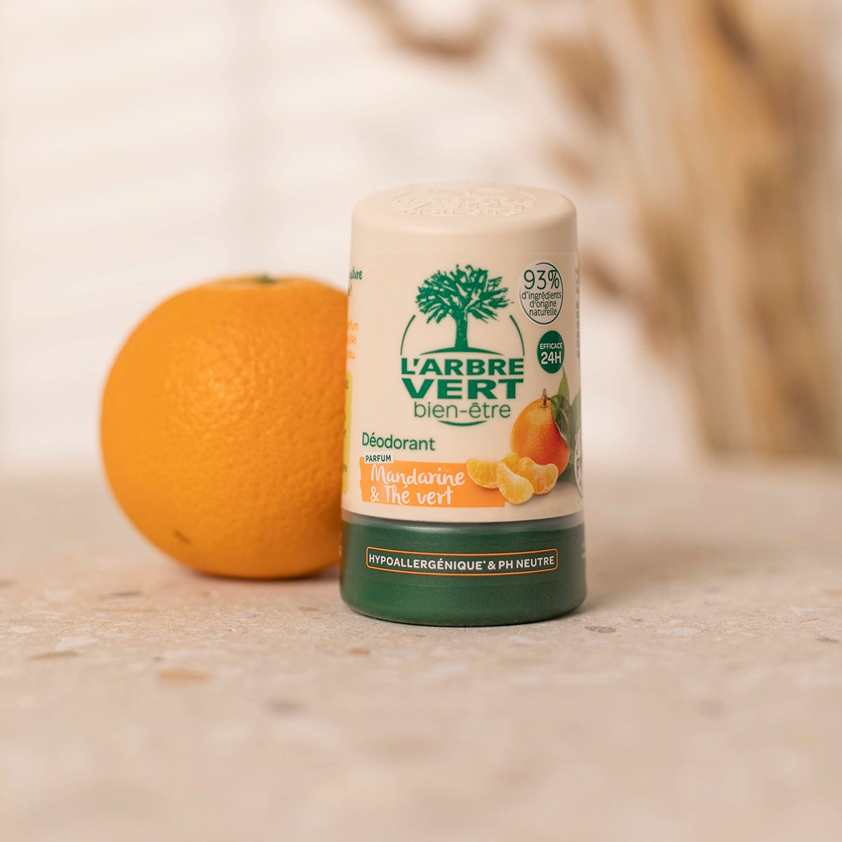 Déodorant Bille 24H Parfum Mandarine & Thé vert 50 mL