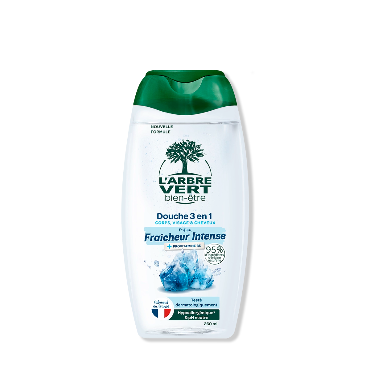 Douche homme 3 en 1 Parfum Fraicheur intense 260 mL