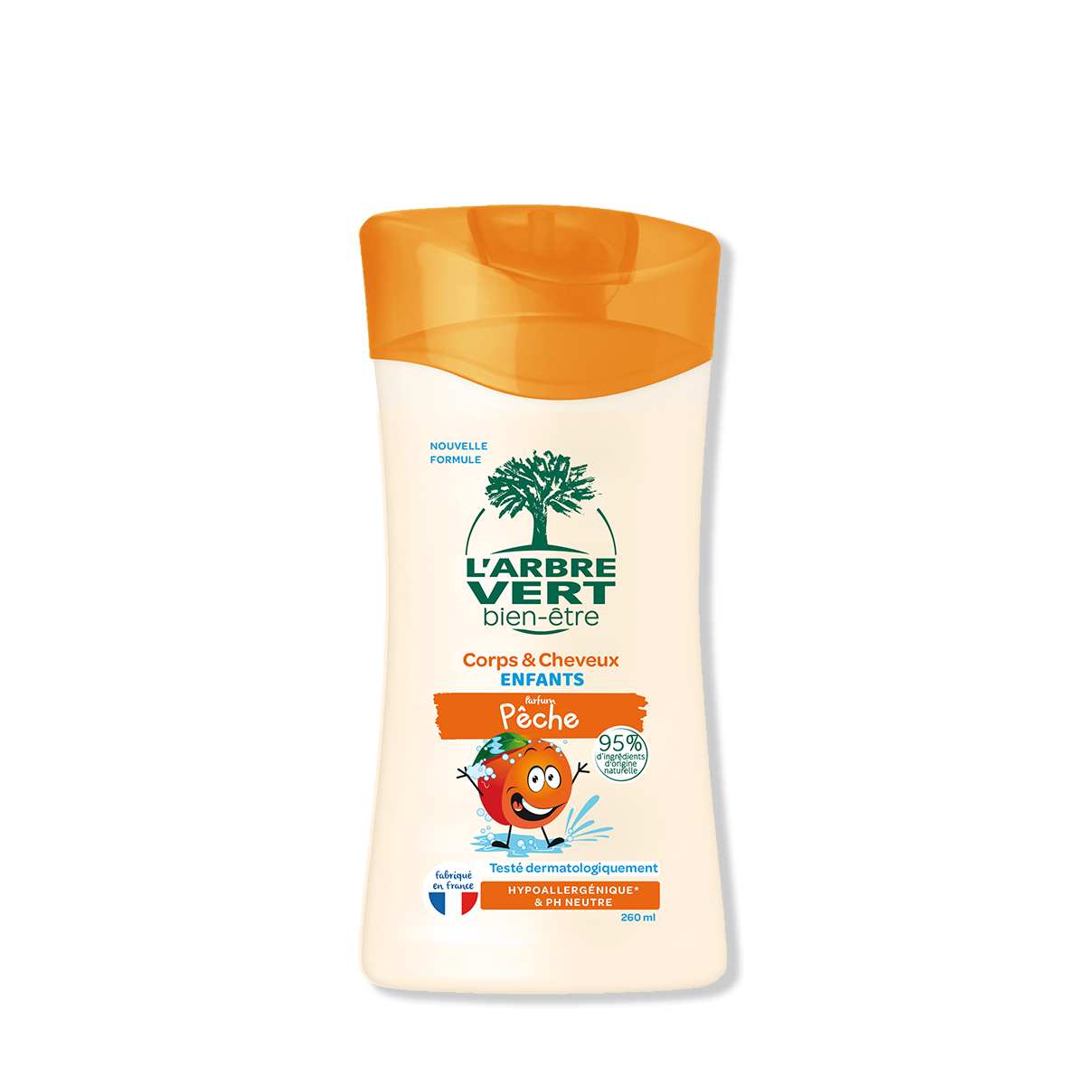 Crème douche enfants Parfum Pêche 260 mL