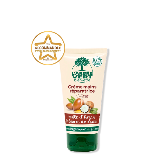 Crème mains à l'huile d'Argan Beurre de karité 75 mL