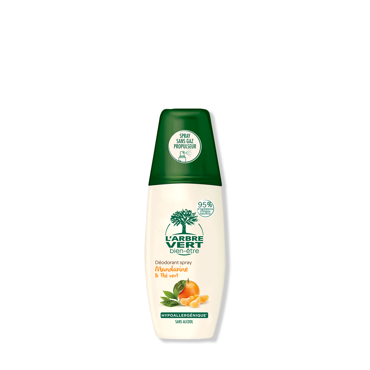 Déodorant spray Parfum Mandarine & Thé vert 75 mL