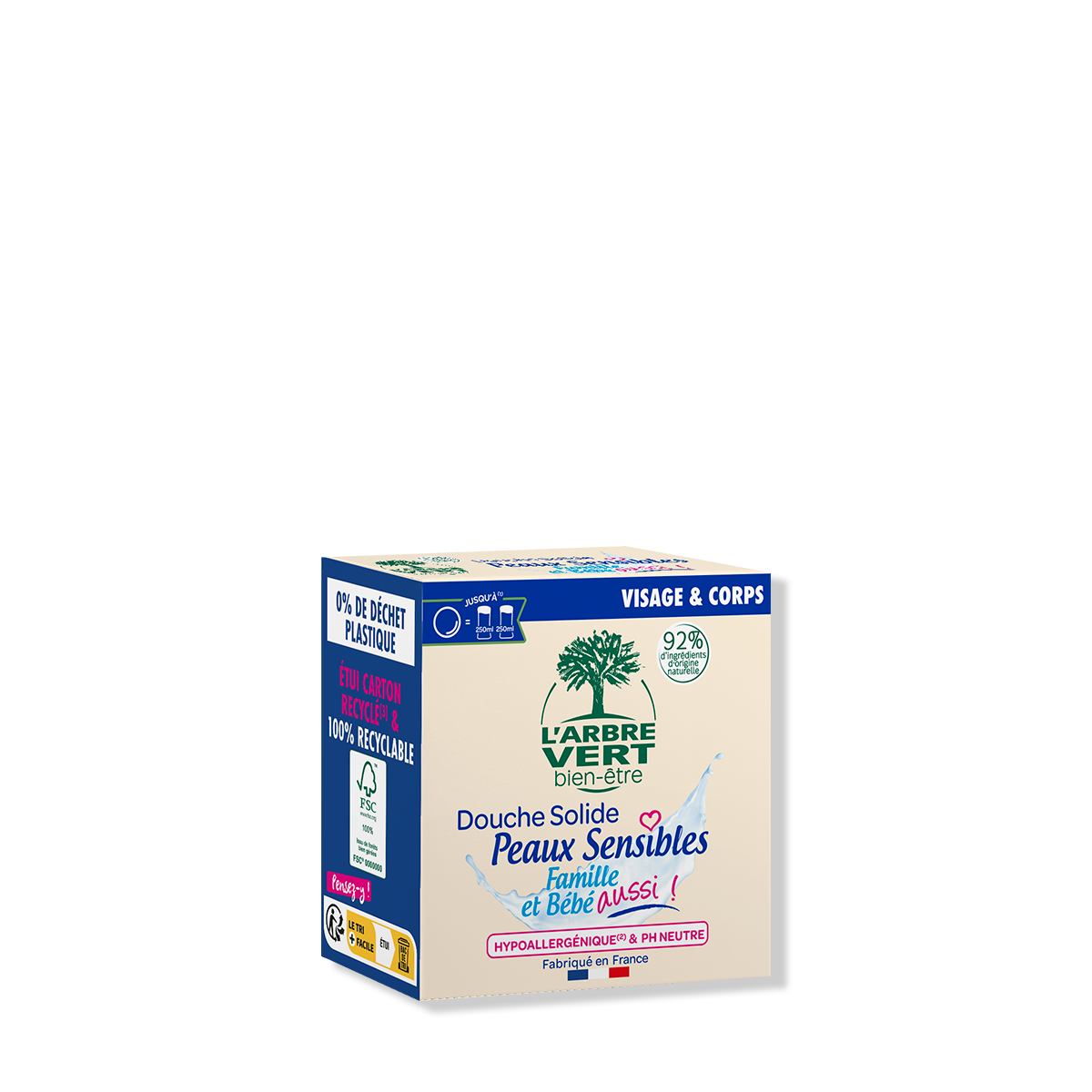 Douche solide Peaux sensibles 75 g