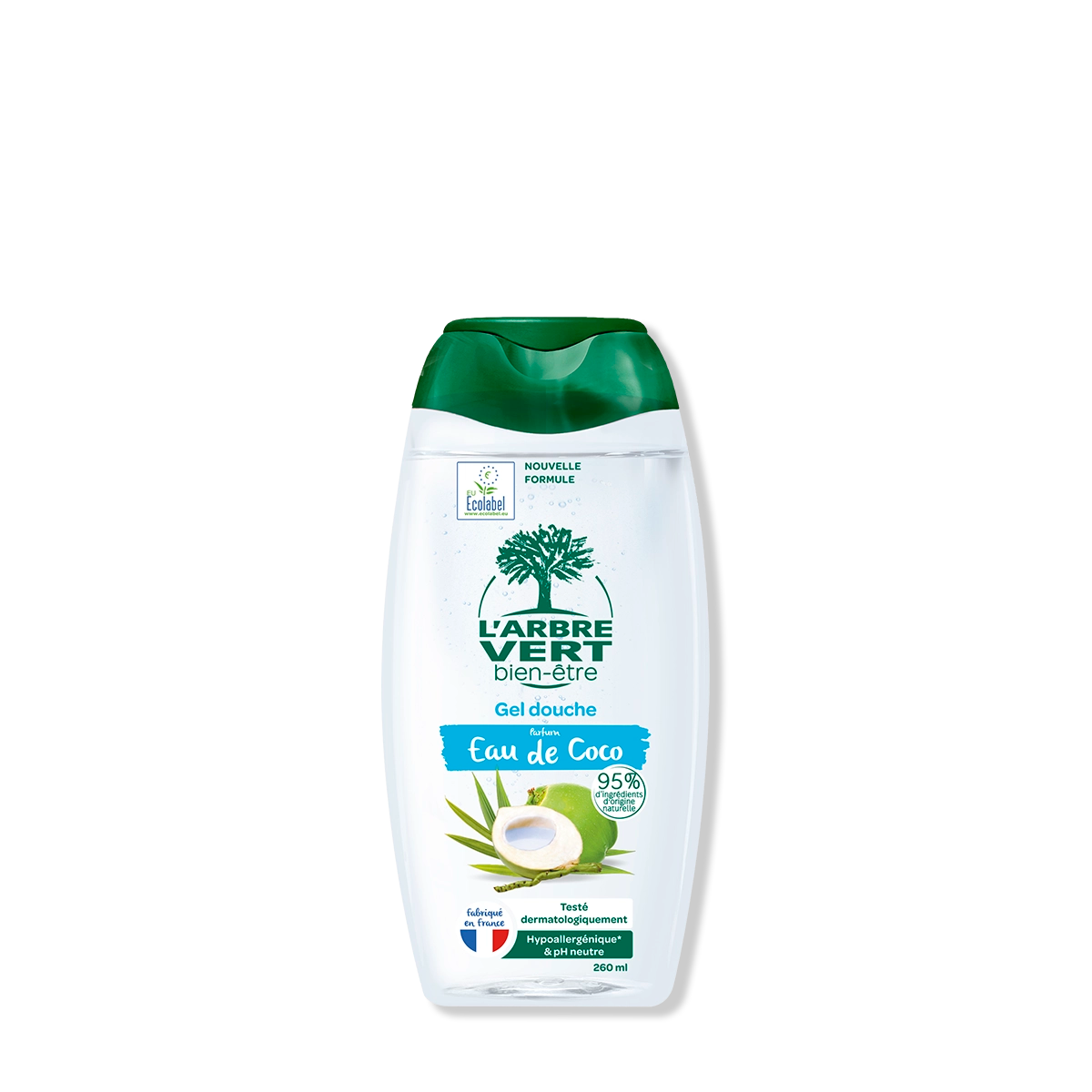 Gel douche Parfum Eau de coco 260 mL