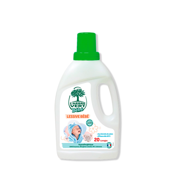 Seas Bees Trees Lessive Feuilles Baby Sensitive 32 Lavages - Nettoyage Doux Sans Parfum Pour Vêtements De Bébé, Écologique Et Compacte