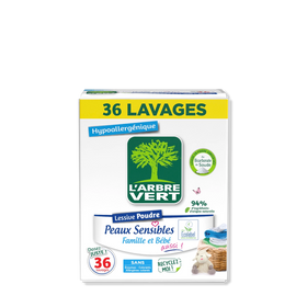 Lessive poudre Peaux sensibles 1,8Kg