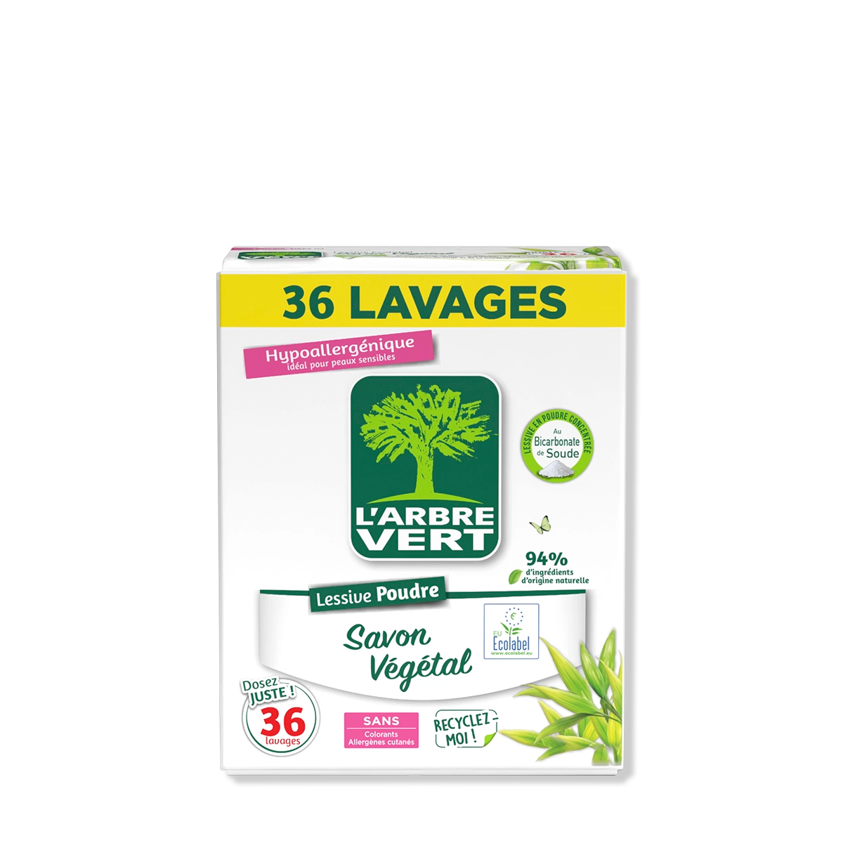 Lessive poudre Savon Végétal 1,8Kg