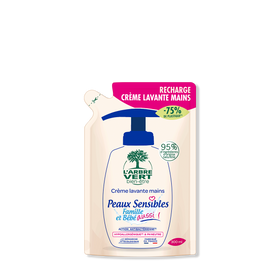 Recharge crème lavante mains Peaux sensibles 300 mL
