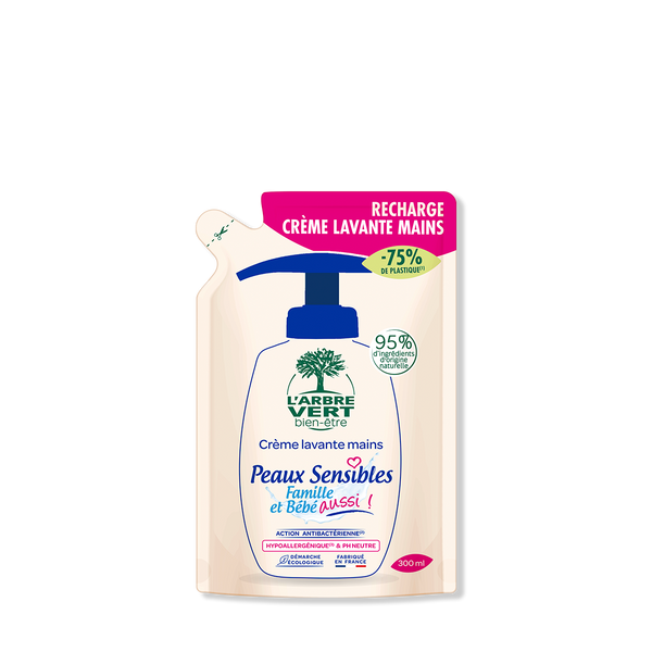 Recharge crème lavante mains Peaux sensibles 300 mL