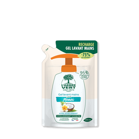 Recharge gel lavant mains Monoï 300 mL