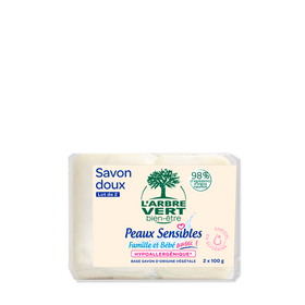 Savon doux Peaux sensibles 2 x 100 g