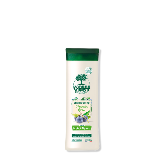 Shampooing Cheveux Gras Parfum Raisin & Thé Vert 250 mL