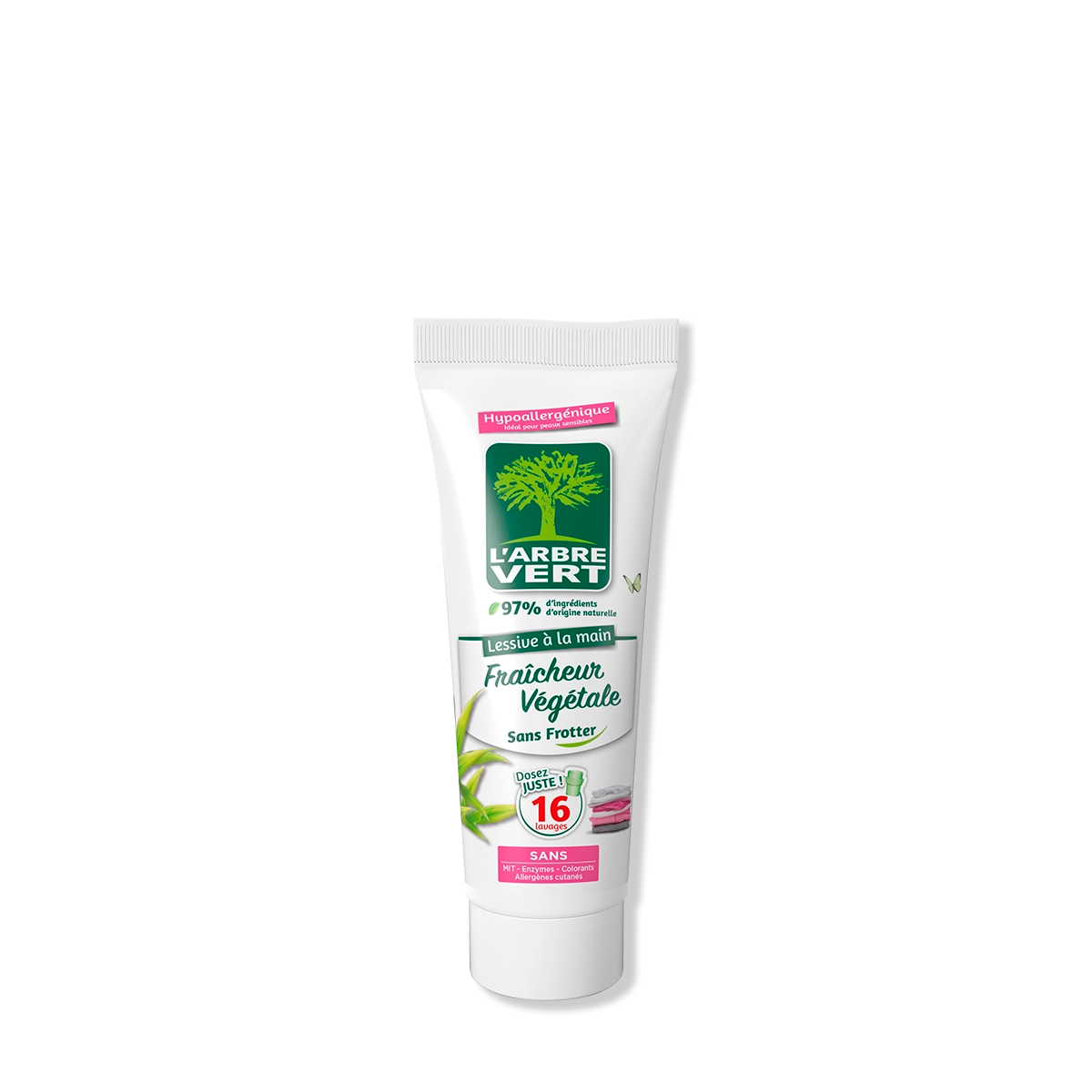 Tube lessive à la main Fraîcheur Végétale 250 mL