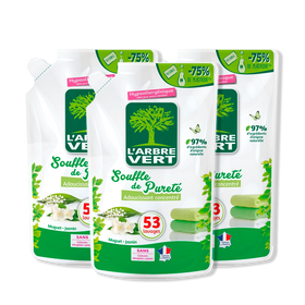 Lot de 3 recharges adoucissant souffle de pureté 3 x 800 mL