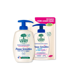 Pack crème lavante et recharge Peaux Sensibles 2 x 300 mL