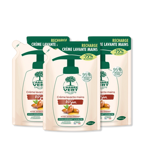 Lot de 3 recharges crème lavante mains Argan 3 x 300 mL