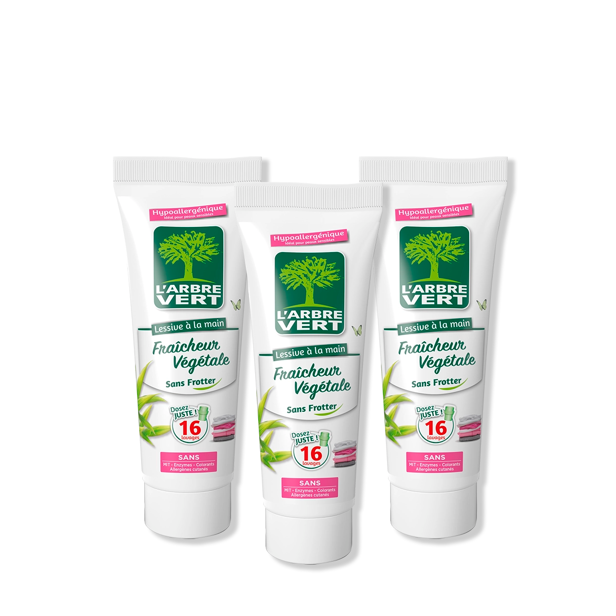 Lot de 3 tubes lessive à la main 3 x 250 mL