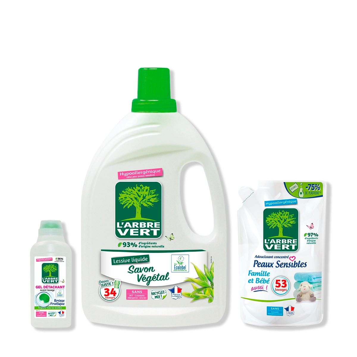 Trio "soin du linge"