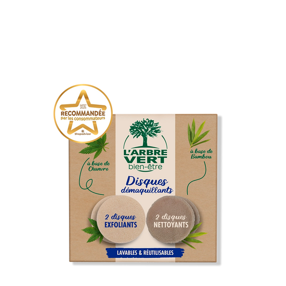 Coffret disques démaquillants Lavables & Réutilisables 2 x 2 disques