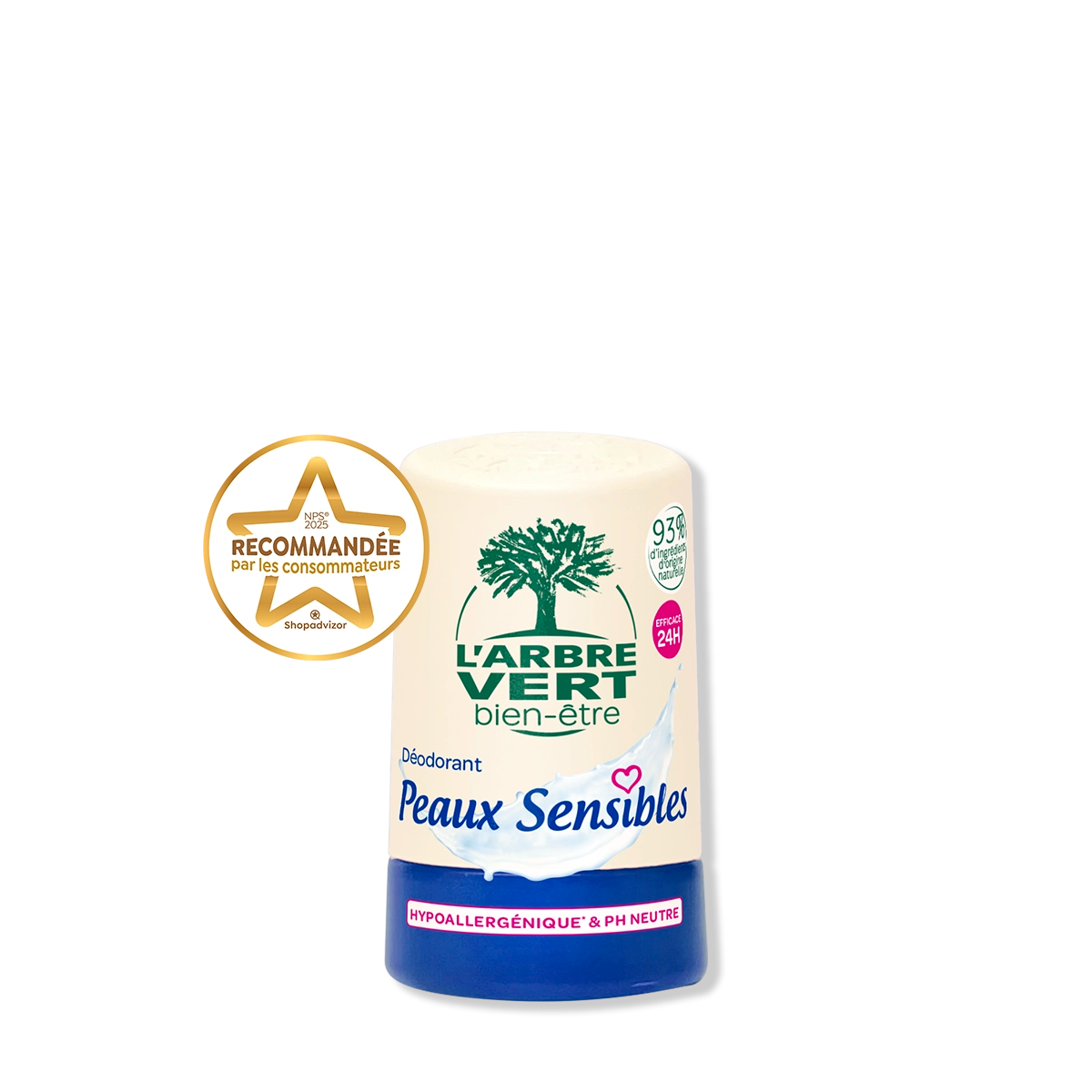 Déodorant Bille 24H Peaux sensibles 50 mL