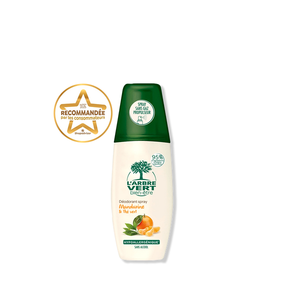 Déodorant spray Parfum Mandarine & Thé vert 75 mL