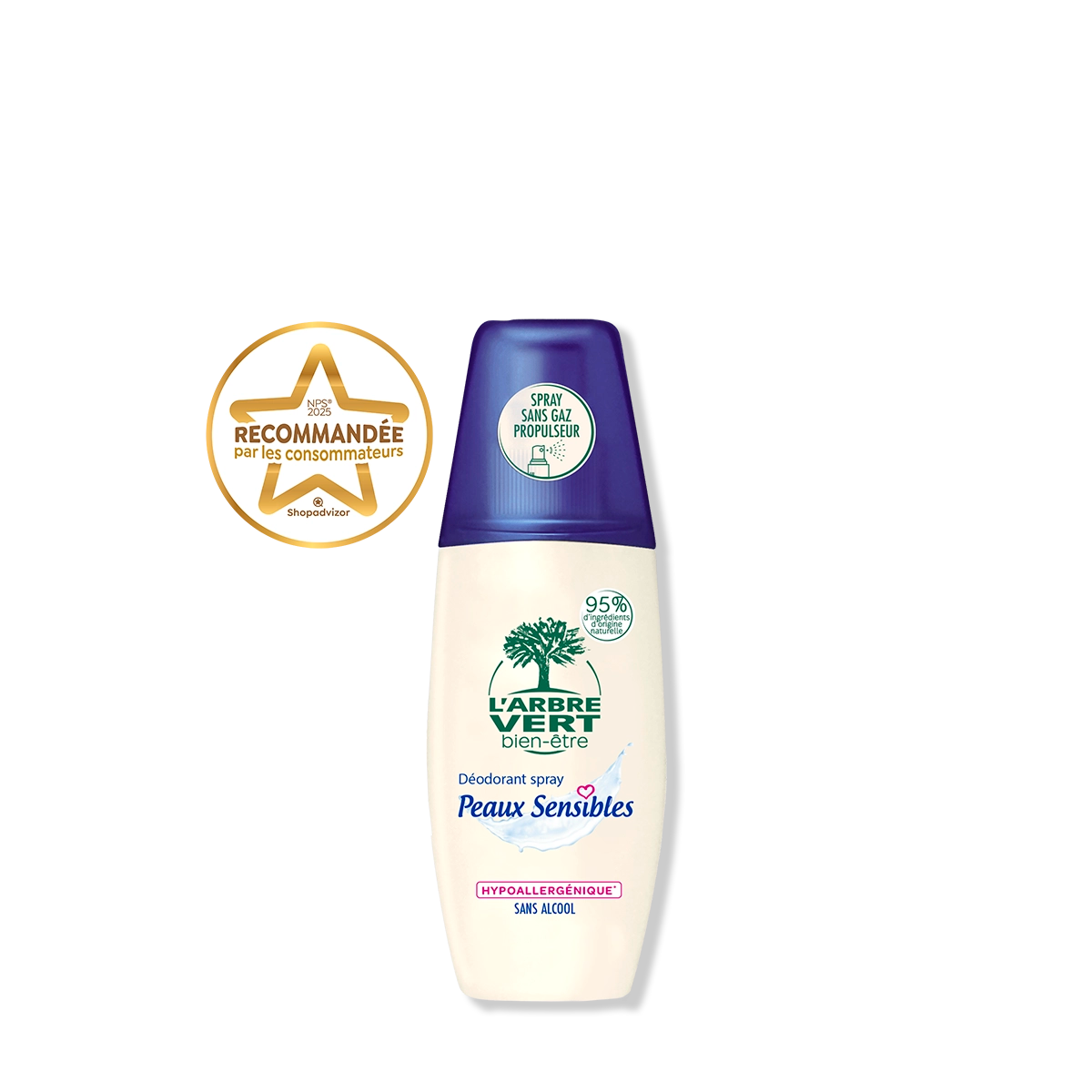 Déodorant spray Peaux sensibles 75 mL