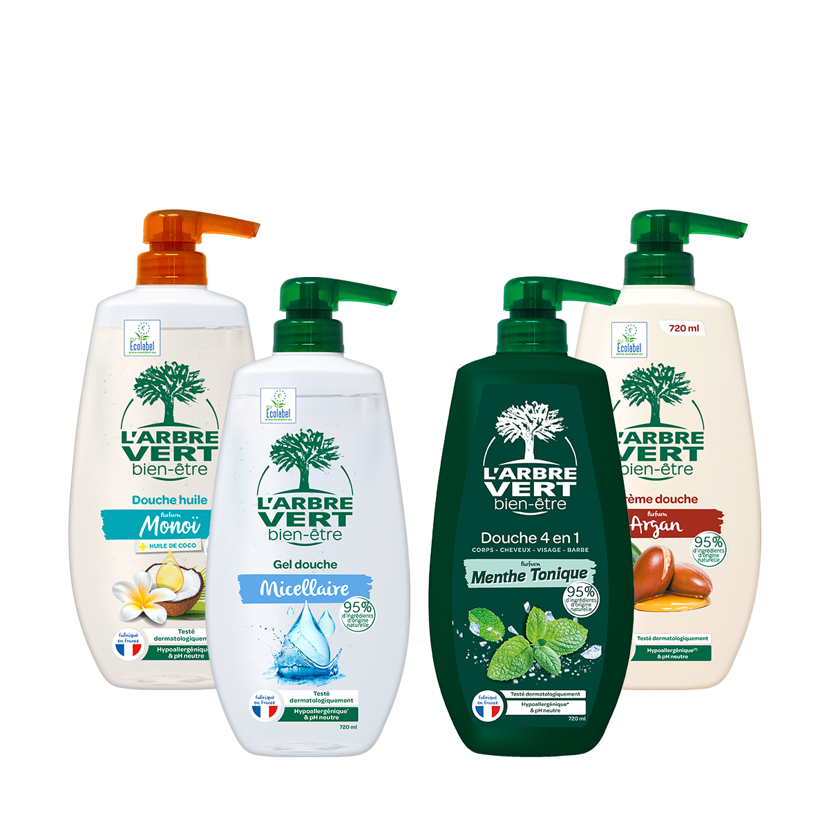 Pack Découverte Douches Grands Formats 720 mL