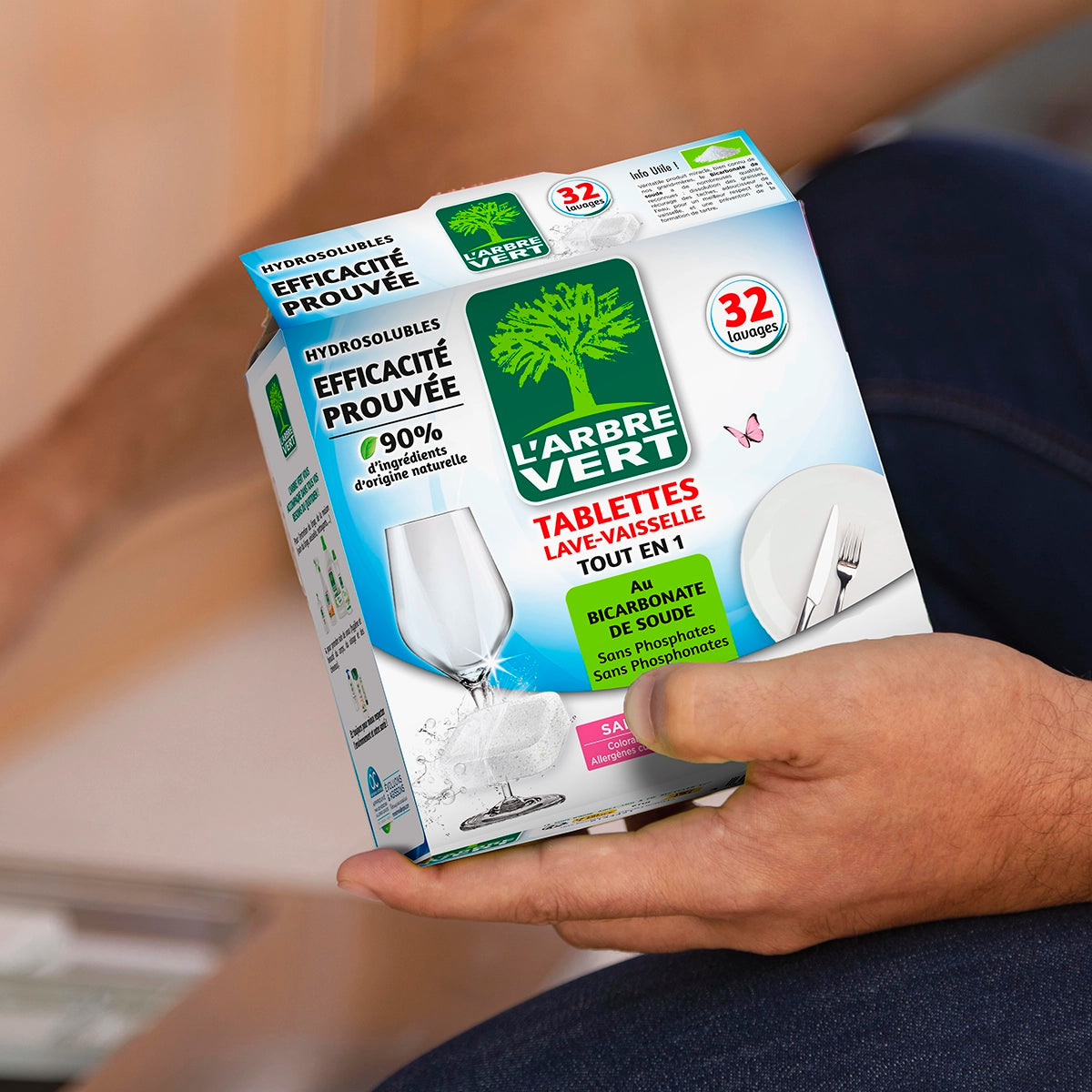 Tablettes lave vaisselle Tout en Un 32 Tablettes
