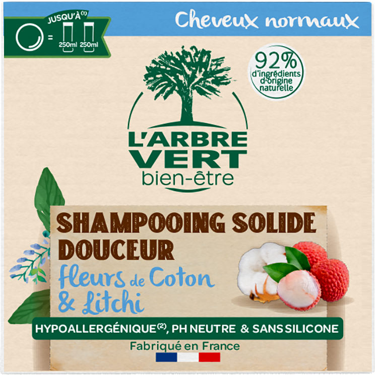 Shampooing solide cheveux normaux