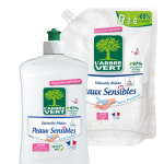 Liquide vaisselle peaux sensibles et sa recharge