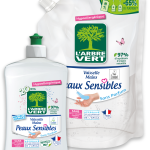Liquide vaisselle peaux sensibles et recharge