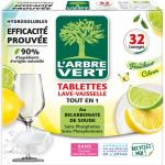 32 lavages tablettes hydro tout en 1 citron
