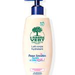 lait corps peaux sensibles larbre vert