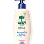 lait corps peaux sensibles larbre vert