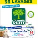 lessive poudre 36 lavages peaux sensibles