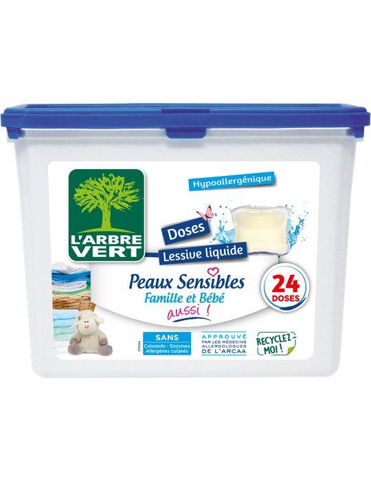 Doses de lessive peaux sensibles