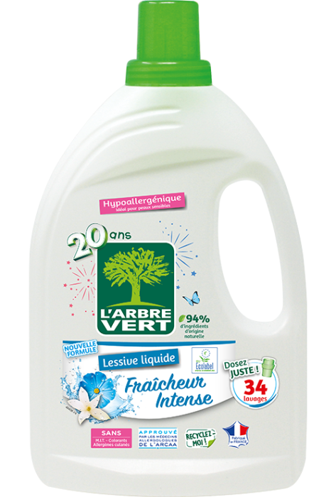 EURO MARKET  arbre vert lessive main fraicheur vegetale 250ml – Euro-Market