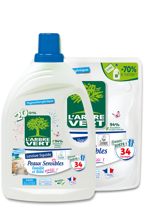 Lessive Sensitive peaux sensibles 0% 2L