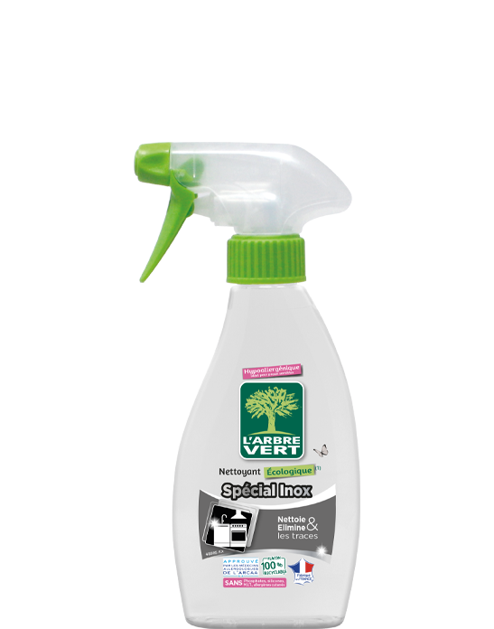 Spray nettoyant pour les surfaces en inox