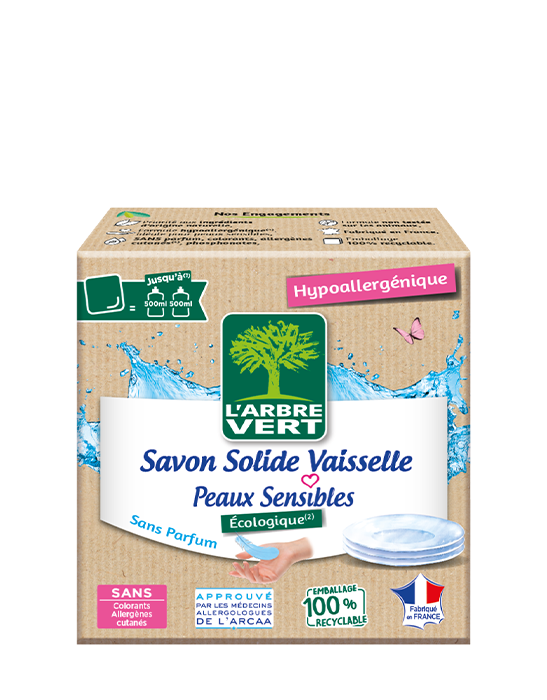 Acheter L'ARBRE VERT Liquide vaisselle peau sensible (500ml)