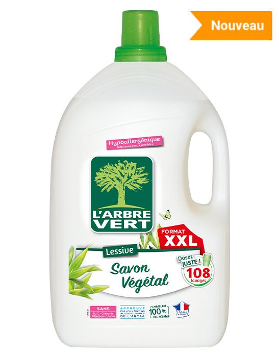 Lessive liquide et sa recharge savon v g tal L ARBRE VERT Lessive liquide et sa recharge savon v g tal L ARBRE VERT