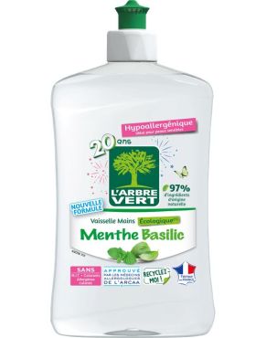 Liquide vaisselle mains Menthe Basilic 