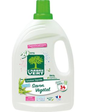 Lessive liquide et sa recharge savon végétal