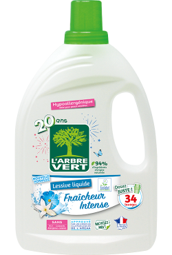 Lessive liquide Fraîcheur intense et sa recharge