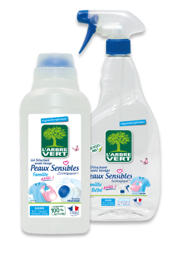 L'ARBRE VERT Liquide vaisselle peaux sensibles 3x500ml dont 1